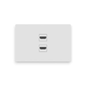 CONJUNTO ARMADO 2 HDMI BLANCO MONACO 220V