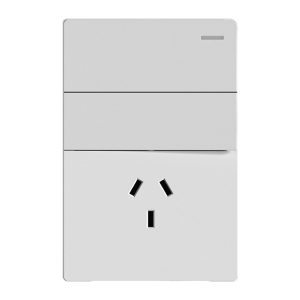 CONJUNTO ARMADO 2 PUNTOS Y 1 TOMACORRIENTE BLANCO MONACO 10A - 250V