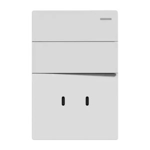 CONJUNTO ARMADO 2 PUNTO Y 2 USB-C BLANCO MONACO 10A - 250V - 30W