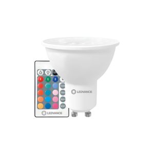 LAMPARA DICROICA CON CONTROL REMOTO PAR16 36° - RGBW - GU10 4.5W - 250LM