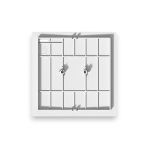 TAPA 1 PULSADOR MIGNON BLANCO MONACO