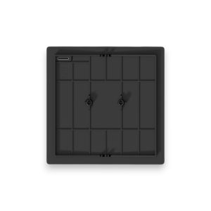 TAPA 1 PULSADOR MIGNON NEGRO MONACO