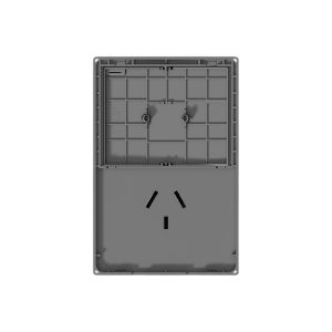 TAPA 1 PUNTO Y 1 TOMACORRIENTE GRIS MONACO