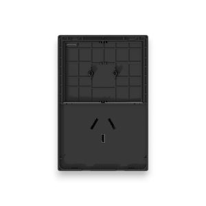 TAPA 1 PUNTO Y 1 TOMACORRIENTE NEGRO MONACO