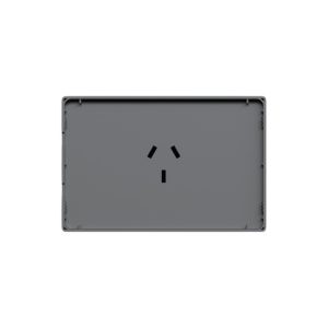 TAPA 1 TOMACORRIENTE HORIZONTAL GRIS MONACO