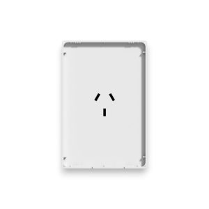 TAPA 1 TOMACORRIENTE VERTICAL BLANCO MONACO