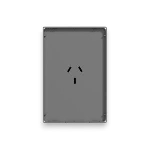 TAPA 1 TOMACORRIENTE VERTICAL GRIS MONACO