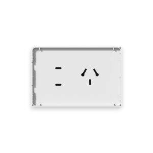 TAPA 1 TOMACORRIENTE Y 2 USB-C BLANCO MONACO