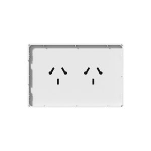 TAPA 2 TOMACORRIENTE BINORMA BLANCO MONACO