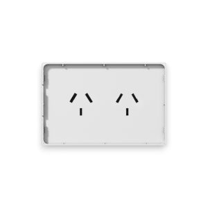 TAPA 2 TOMACORRIENTE BLANCO MONACO