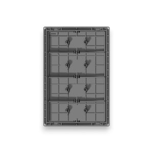 TAPA CONJUNTO ARMADO 4 PUNTOS GRIS MONACO