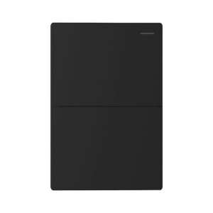 TECLA DE PARED NEGRO - 2 PUNTOS MILAN-2CN-N - MONACO 2 CANAL - 2 VIAS - 10A