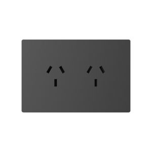 TOMACORRIENTE DOBLE GRIS MONACO 250V - 50/60HZ - 10A