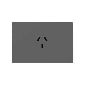 TOMACORRIENTE HORIZONTAL GRIS MONACO 250V - 10A