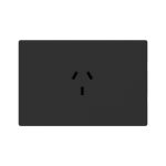 TOMACORRIENTE HORIZONTAL NEGRO - 10A MONACO 250V - 10A