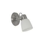 APLIQUE 1 LUCES OVAL CON TULIPA PVC PLATIL VALEN Ø110X120MM