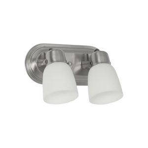 APLIQUE 2 LUCES OVAL CON TULIPA PVC PLATIL VALEN 220X105MM