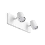 APLIQUE 2 LUCES SPOT BLANCO TEXTURADO TERLIZZI 280X105X105MM - GU10