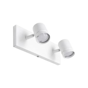 APLIQUE 2 LUCES SPOT BLANCO TEXTURADO TERLIZZI 280X105X105MM - GU10