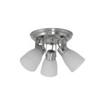 APLIQUE 3 LUCES REDONDO TULIPA SATINADA PLATIL GARRA Ø215MM - E27