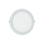 PANEL LED EMBUTIR BLANCO LUZ FRIA PROLIPROPILENO - REDONDO 6W