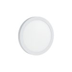 PANEL LED EXTERIOR BLANCO LUZ FRIA PROLIPROPILENO - REDONDO 18W