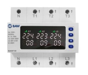 PROTECCION DIGITAL DE TENSION Y CORRIENTE TRIFASICA 45-450V - 100A