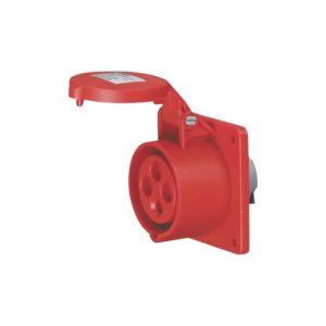FICHA HEMBRA INDUSTRIAL EMBUTIR 6H - IP44 - ROJO 16A - 380V - 3P+T