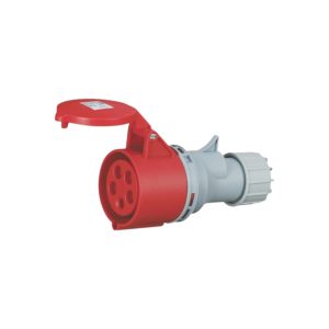 FICHA HEMBRA INDUSTRIAL MOVIL 6H - IP44 - ROJO 16A - 380V - 3P+N+T