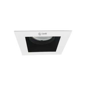 LUMINARIA EMBUTIR TECHO BLANCO ROQUE - CUADRADO 90X90X45MM - GU10
