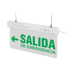 CARTEL LUMINOSO SALIDA DE EMERGENCIA CSL-EME-IZQ 1W - 356X192X30MM