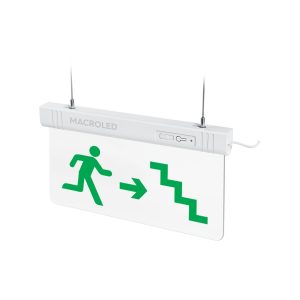 CARTEL LUMINOSO SALIDA DE EMERGENCIA HOMBRE-ESCALERA CSL-ESCALERA 1W - 356X192X30MM