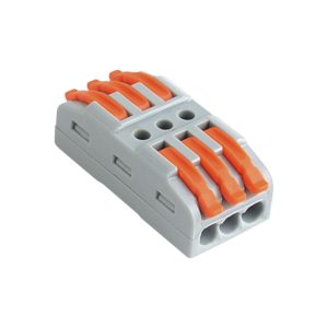 CONECTOR DE EMPALME UNIPOLAR - TRABA INDIVIDUAL 3 POLOS - 2.5MM²