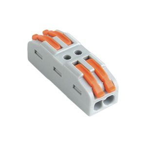 CONECTOR DE EMPALME UNIPOLAR - TRABA INDIVIDUAL 2 POLOS - 2.5MM²