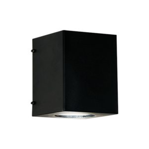 DIFUSOR 1 LUZ NEGRO TEXTURADO MONACO 95X95X102MM - GU10