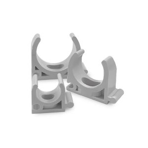 GRAMPA FIJACION PARA CAÑO RIGIDO Y CORRUGADO 5/8" PVC 16MM