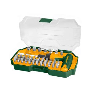 KIT DE DESTORNILLADOR CRICKET 45 EN 1 JDSS8B45 MANGO T- 6 VASOS - 36 PUNTAS