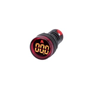 OJO DE BUEY LED ROJO CON AMPERIMETRO ND3-22A 500V - 22MM - 50MA