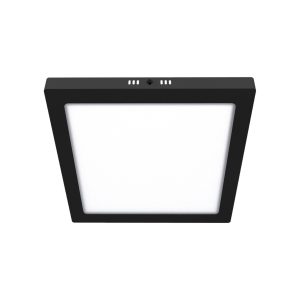PANEL LED EXTERIOR NEGRO LUZ NEUTRA CUADRADO 24W- 2150LM