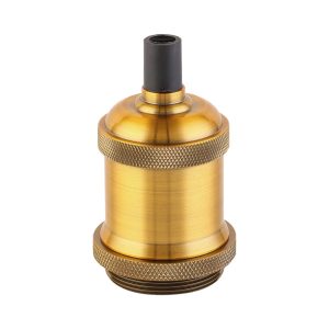 PORTALAMPARA ALUMINIO BRONCE BRILLANTE JERSEY E27