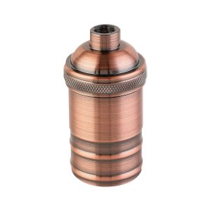 PORTALAMPARA ALUMINIO COBRE VINTAGE E27