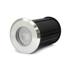 SPOT EMBUTIR PARA PISO LUZ CALIDA EPL201 1W - 64LM - Ø62X90MM