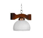 COLGANTE 1 LUZ RUSTICO TULIPA ECONOMICO Ø250MM - E27