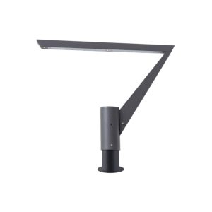 FAROLA 1 LUZ PARA COLUMNA GRIS LUZ CALIDA GERDEN SEVEN - IP65 30W - 3900LM