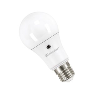 LAMPARA LED CON FOTOCELULA LUZ FRIA A60 ESPECIAL - E27 10W - 800LM