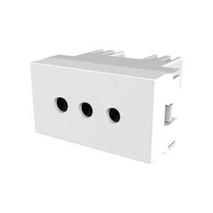 MODULO TOMACORRIENTE BIPOLAR BLANCO PLATINUM - EXPORTACION 10A - 250V