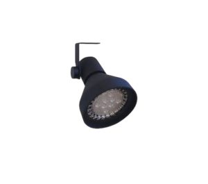 SPOT 1 LUZ AR11 NEGRO REDONDA 120X155MM