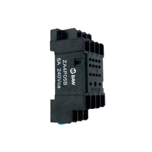 ZOCALO PARA RELE PARA RIEL DIN ZA4P05B 5A - 300V