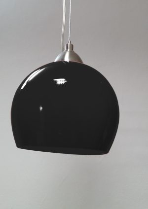 COLGANTE 1 LUZ BASE CUADRADA TULIPA CALIZ NEGRA 480G 12X12X3CM - TULIPA: Ø10.5
