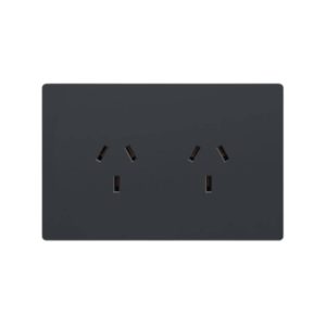 CONJUNTO ARMADO 2 TOMACORRIENTE NEGRO MILAN 10A - 220V